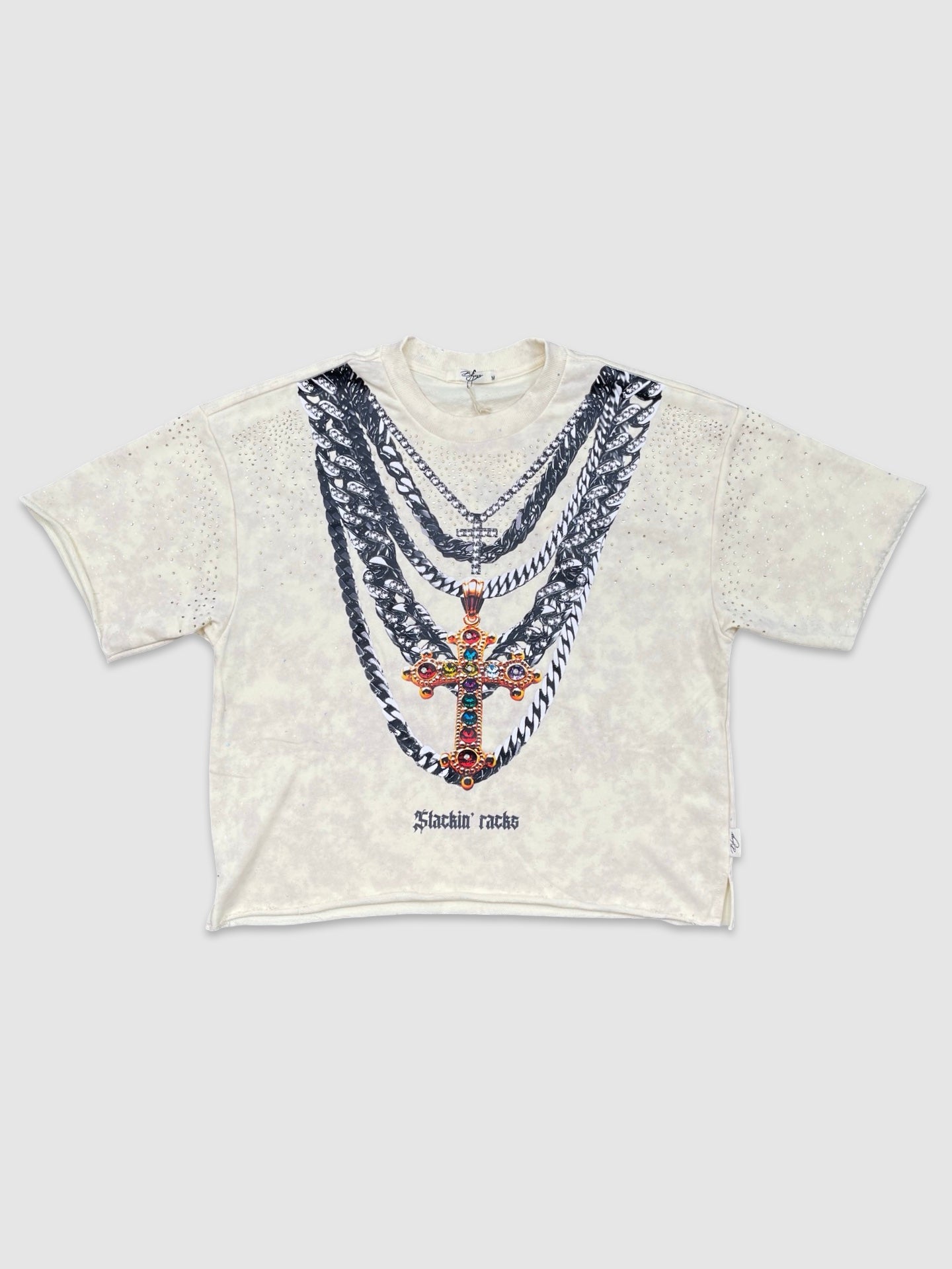 BKYS-T1318-Stackin Racks Cropped Tee - Pioneer Apparel
