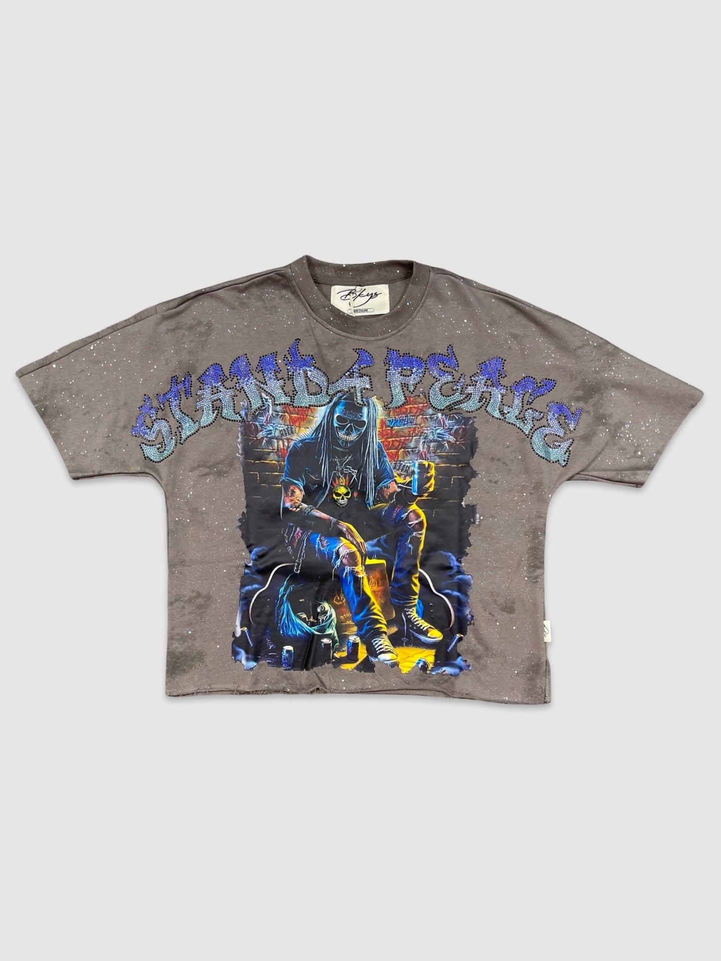 BKYS-T1330-Stand 4 Peace Cropped Tee - Pioneer Apparel