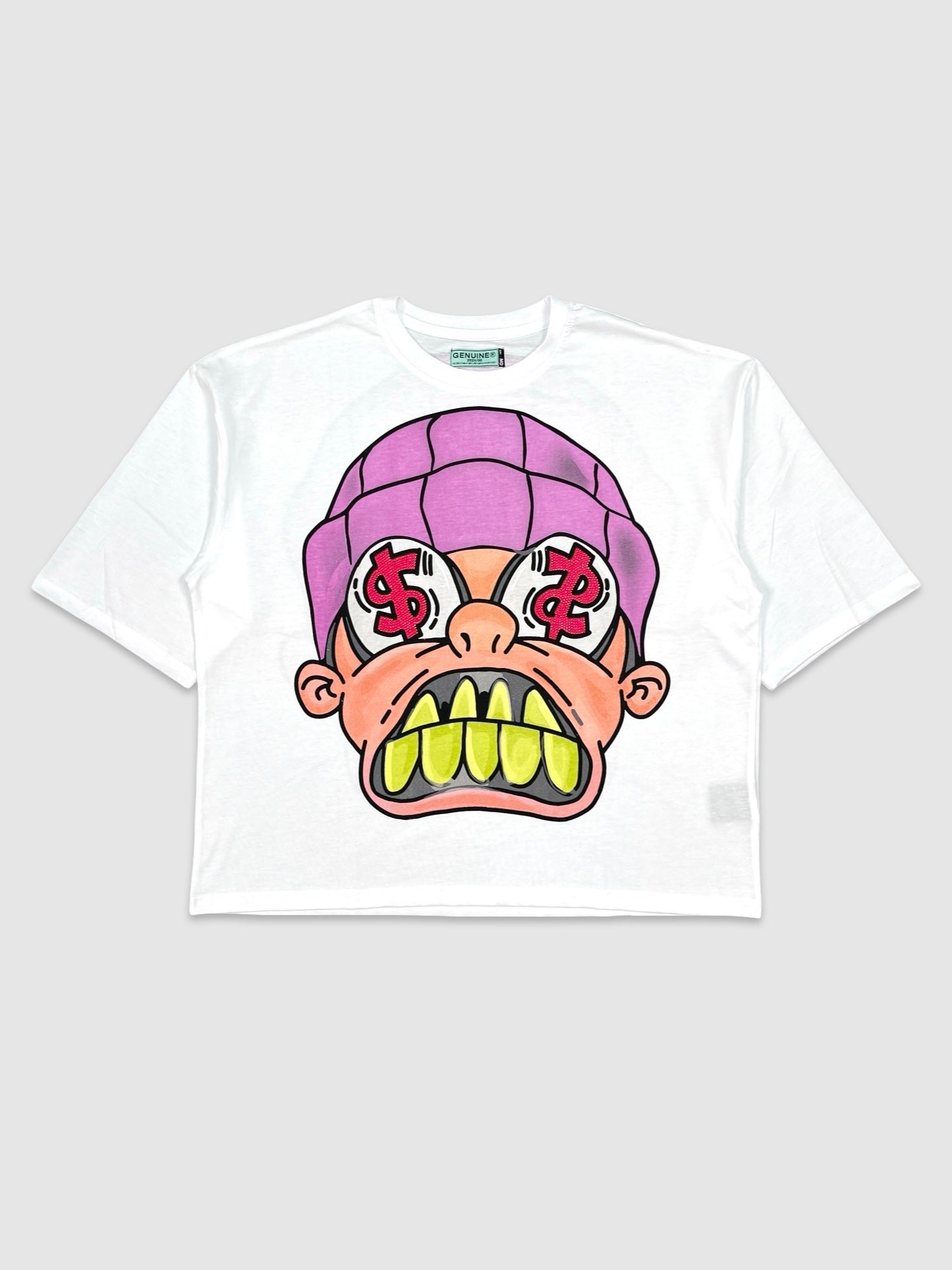 GEN-GN6265-Dollar Signs Crop Tee - Pioneer Apparel