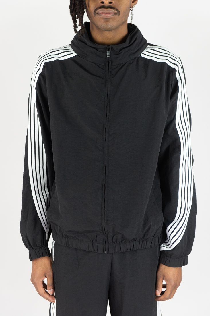 REB-14505SET-Stripe Nylon Windbreaker Set - Pioneer Apparel