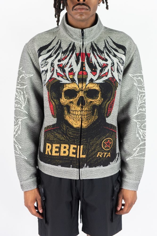 REB-152550-Skull Tapestry LT Jacket - Pioneer Apparel
