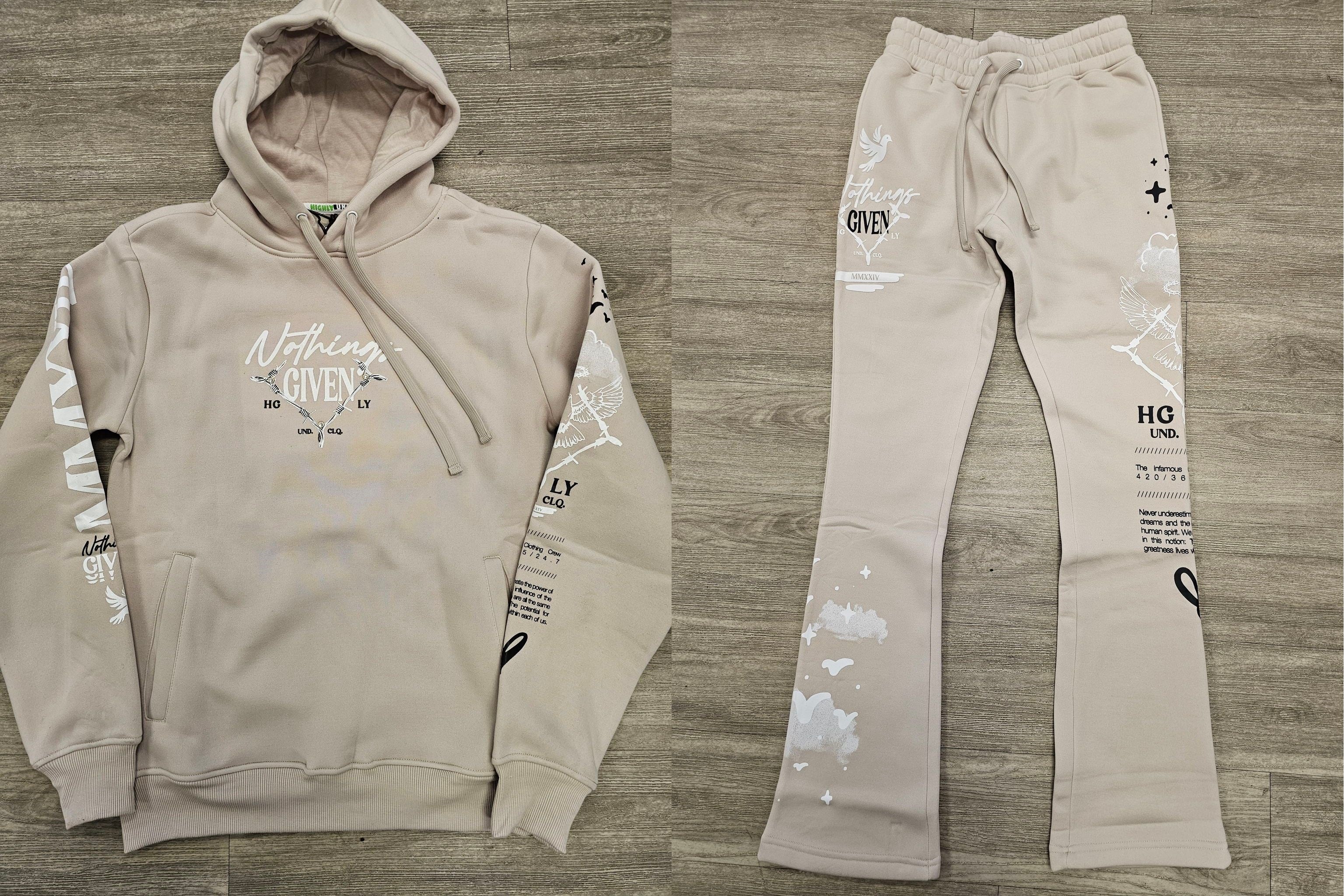 SJC-UF5601SET-Nothing Given Hoody & Jogger Set - Pioneer Apparel